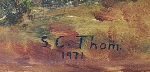 Original oil painting by S.C. THORN